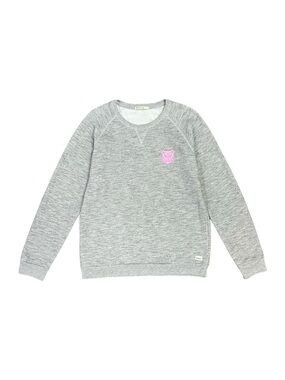 Marine Layer Crewneck Sweater Women’s Large Grey Heather Pink Tiger